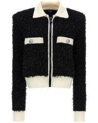 Balmain - Furry Tweed Jacket Casual Jackets, Parka - Lyst