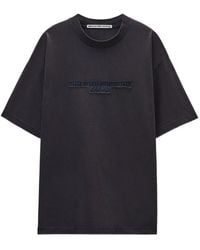 Alexander Wang - Washed Jersey Oversized T-Shirt Wth Logo Patch - Lyst