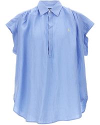 Polo Ralph Lauren - Logo Embroidery Blouse Camicie Celeste - Lyst