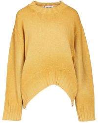 The Attico - Wool And Cashmere Sweater Knitwear Beige - Lyst