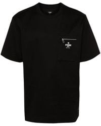 Fendi - Roma' Print T-Shirt - Lyst