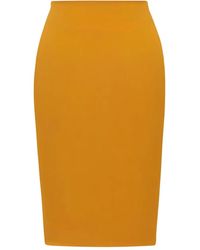 Saint Laurent - Mid-Rise Pencil Skirt - Lyst