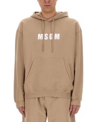 MSGM - Relaxed-Fit Cotton Sweatshirt - Lyst
