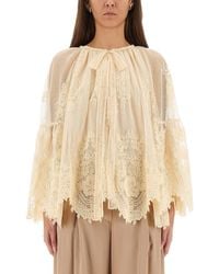 Zimmermann - 'Hypnotic Tiered Lace' Blouse - Lyst