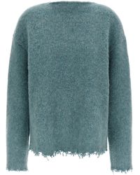Jil Sander - Fringed Sweater Sweaters And Cardigans Light - Lyst