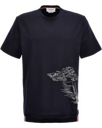 Thom Browne - Stampa T-shirt - Lyst