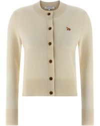 Maison Kitsuné - Baby Fox Maglioni Bianco-Donna - Lyst