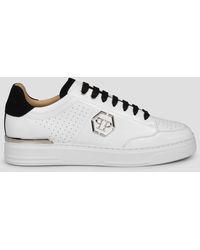 Philipp Plein - Mix Leather Low-top Sneakers - Lyst
