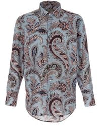 Etro - Floral Paisley Cotton Shirt - Lyst