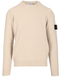 Stone Island - Lambswool Crewneck Sweater - Lyst