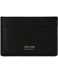 Tom Ford - Minimalist Calfskin Credit Card Holder - Lyst