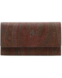 Etro - Paisley Wallet With Strap - Lyst