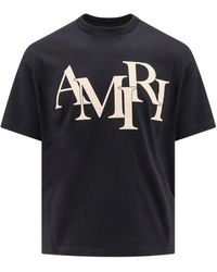 Amiri - Cotton T-Shirt With Frontal Logo - Lyst