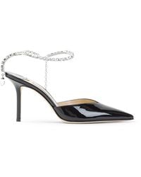 Jimmy Choo - Patent Leather Saeda 85 Pumps-Donna - Lyst