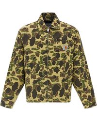 Carhartt - Duck Detroit Puffer Jackets Verde-Uomo - Lyst