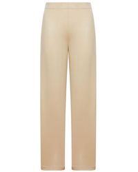 Max Mara Pure - Wide Jersey Trousers - Lyst