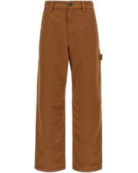 A.P.C. - Fergus Pantaloni Marrone-Uomo - Lyst