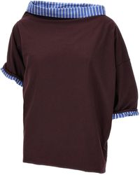 Dries Van Noten - Henessa T Shirt Bordeaux - Lyst
