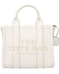 Marc Jacobs - Borse a Mano the tote bag Pelle Bianco Cotone - Lyst