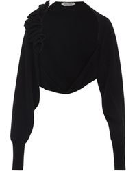 Alberta Ferretti - Wool And Silk Cardigan-Donna - Lyst