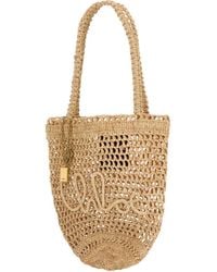 Chloé - Summer Banana Small Rafia Tote - Lyst