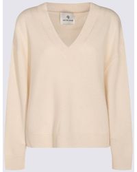Anine Bing - Cream Wool Knitwear - Lyst