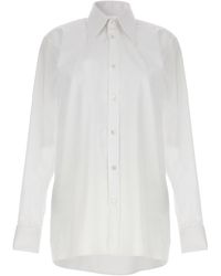 Maison Margiela - Cotton Poplin Long Shirt - Lyst