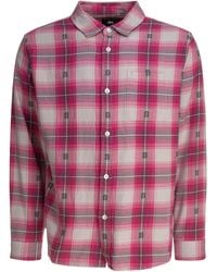 Stussy bay plaid shirt ネルシャツ Stussy Bay Plaid Shirt in Gray for Men | Lyst