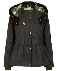 BARACUTA X BARBOUR - Barbour X Erdem Datura Waxed Hood Parka Jackets - Lyst