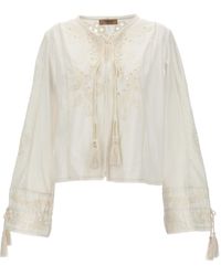 Twin Set - Embroidery Blouse Shirt, Blouse - Lyst