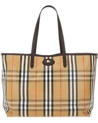 Burberry - Medium "Tote Highlands" Shoulder Bag - Lyst