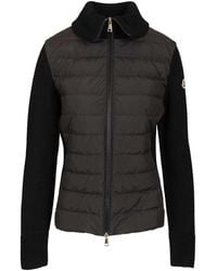 Moncler - Two-Material Cardigan - Lyst