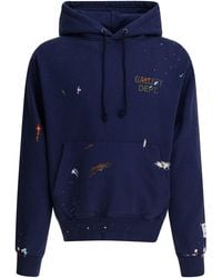 GALLERY DEPT. - Gd Paint Logo Hoodie Sweatshirts Blu-Uomo - Lyst