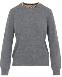 Burberry - Wool Pullover-Donna - Lyst