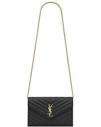 Saint Laurent - "Cassandre" Clutch Bag With Chain-Donna - Lyst