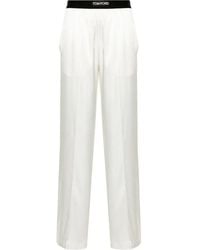 Tom Ford - Pajama Trousers With Velvet Trim - Lyst