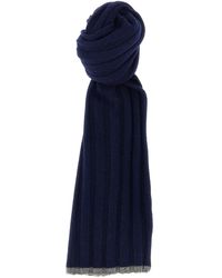 Brunello Cucinelli - Ribbed Cashmere Scarf Sciarpe-Uomo - Lyst