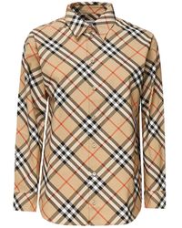 Burberry - Printed Poplin Shirt - Lyst