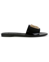 Dolce & Gabbana - Sandali Slides Con Logo Dg - Lyst