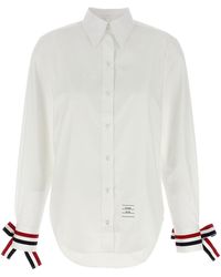 Thom Browne - Rwb Tape Cuffs Shirt - Lyst