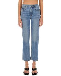 T By Alexander Wang - Light Wash High Waist Jeans - Lyst