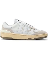 Lanvin - Sneakers bianche imbottite con lacci multicolore - Lyst