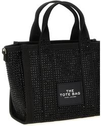 Marc Jacobs - The Crystal Canvas Small Tote Borse A Mano Nero-Donna - Lyst
