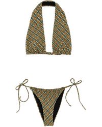 Philosophy - Check Print Bikini Beachwear - Lyst