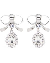 Alessandra Rich - Metal Bow Earrings - Lyst
