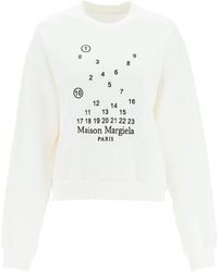 Maison Margiela - Logo Embroidery Sweatshirt - Lyst