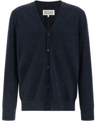 Maison Margiela - Suede Patch Cardigan - Lyst