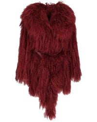 Numerootto - Mongolian Coat Coats Bordeaux - Lyst