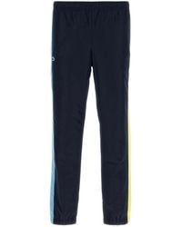 Lacoste - Midnight Blue Polyester joggers - Lyst
