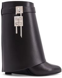 Givenchy - Sharklock Leather Ankle Boots-Donna - Lyst